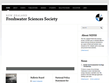 Tablet Screenshot of freshwater.science.org.nz